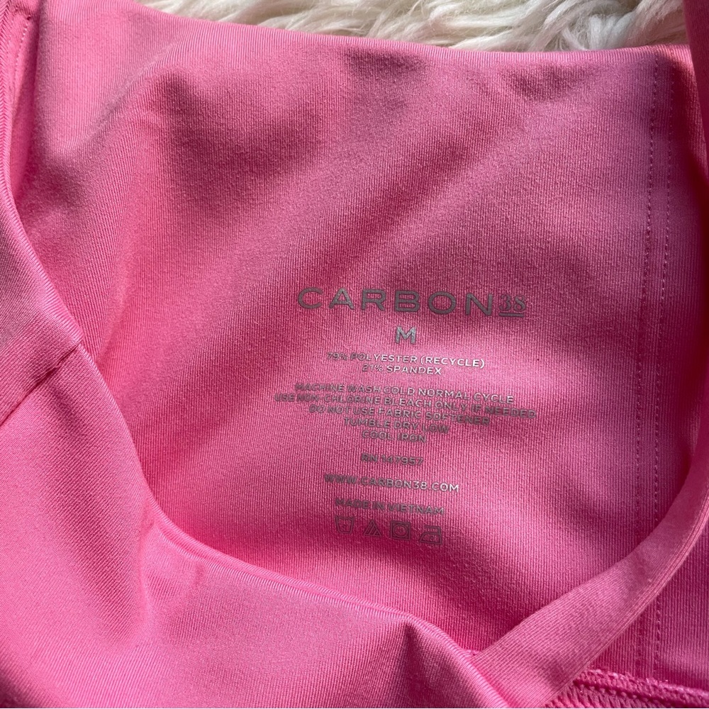Carbon38 Pink Twist Back Sports Bra M - Picture 5 of 5
